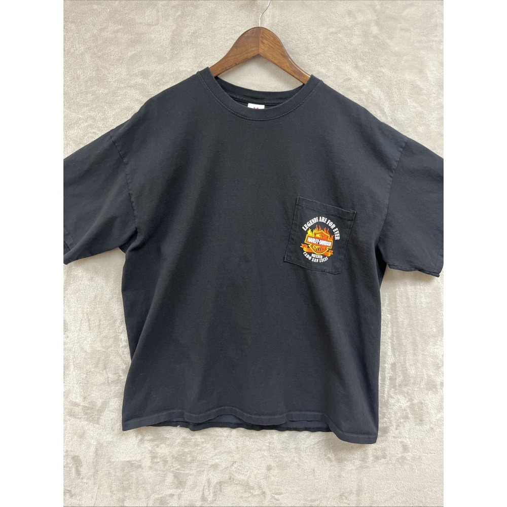 Harley Davidson T Shirt Men's 2XL Legends Are Forever Cabo San Lucas Black